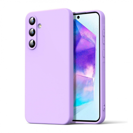 Husa pentru Samsung Galaxy A35 din sIlicon catifelat cu interior din microfibra si protectie la camere