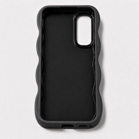 Husa pentru Samsung Galaxy A54 5G, protectie Anti-Soc si design ondulat Candy - Negru [3]