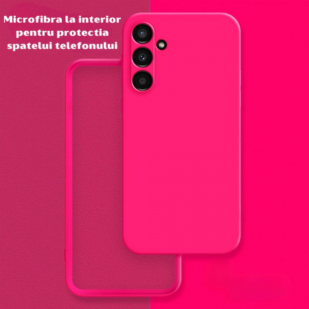 Husa pentru Samsung Galaxy A55 din sIlicon catifelat cu interior din microfibra si protectie la camere [2]