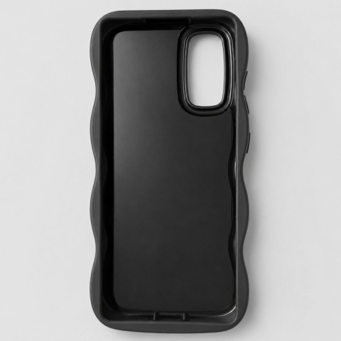 Husa pentru Samsung Galaxy S20 FE, protectie Anti-Soc si design ondulat Candy - Negru [2]