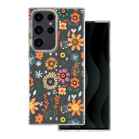 Huse Samsung - Husa pentru Samsung Galaxy S23 Ultra IMD Print pentru spate, rezistenta la socuri si lovituri, multicolor
