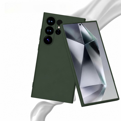 Husa pentru Samsung Galaxy S24 Ultra din sIlicon catifelat cu interior din microfibra si protectie la camere [6]