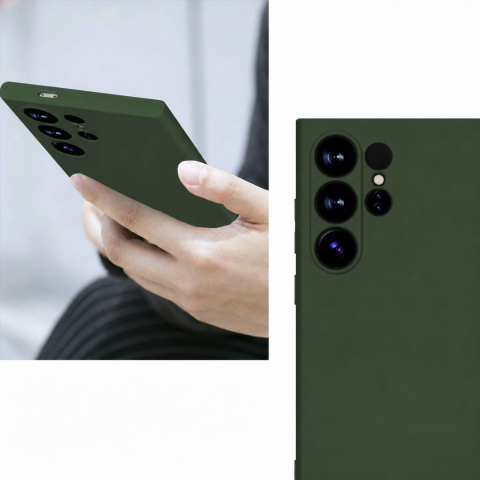 Husa pentru Samsung Galaxy S24 Ultra din sIlicon catifelat cu interior din microfibra si protectie la camere [5]