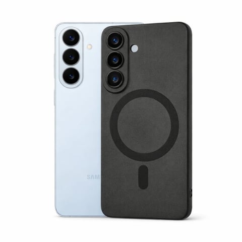 Husă pentru Samsung Galaxy S26+ cu Inel Magnetic și Protecții pentru Camere - Soft Matte Black