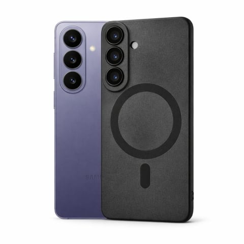 Husă pentru Samsung Galaxy S26 cu Inel Magnetic și Protecții pentru Camere – Soft Matte Black