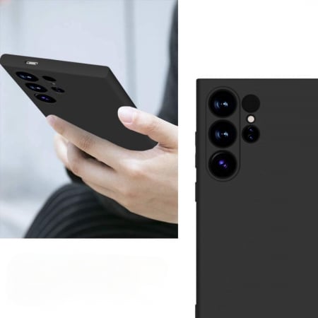 Husa pentru Samsung Galaxy S24 Ultra din sIlicon catifelat cu interior din microfibra si protectie la camere [6]