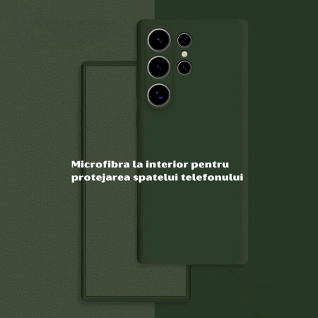 Husa pentru Samsung Galaxy S24 Ultra din sIlicon catifelat cu interior din microfibra si protectie la camere [2]
