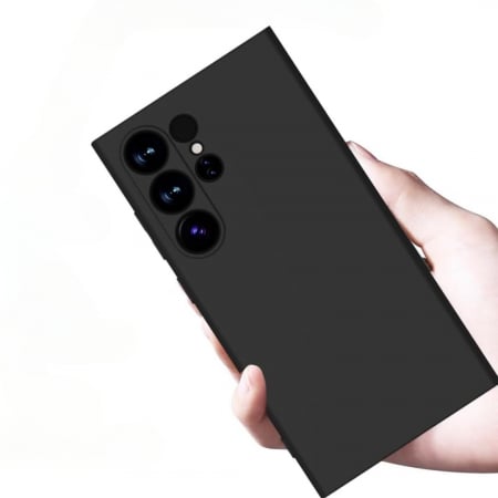 Husa pentru Samsung Galaxy S24 Ultra din sIlicon catifelat cu interior din microfibra si protectie la camere [4]