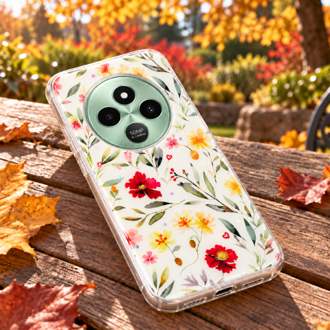 Husa pentru Xiaomi POCO C75 cu imprimeu floral, rezistenta la socuri si lovituri - ZetGSM [6]