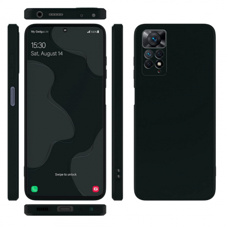 Husa pentru Xiaomi Redmi Note 11 Pro 4G din sIlicon catifelat cu interior din microfibra si protectie la camere [1]