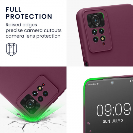 Husa pentru Xiaomi Redmi Note 12 Pro 4G din sIlicon catifelat cu interior din microfibra si protectie la camere [2]