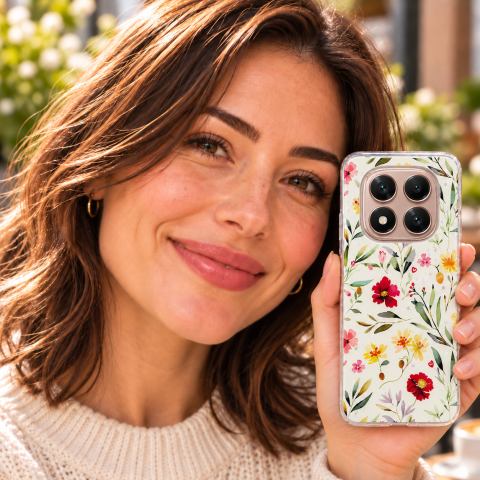Husa pentru Xiaomi Redmi Note 14 Pro 4G cu imprimeu floral, rezistenta la socuri si lovituri - ZetGSM [7]