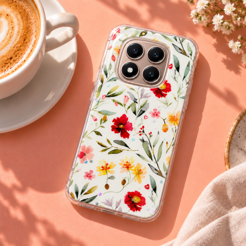Husa pentru Xiaomi Redmi Note 14 Pro 4G cu imprimeu floral, rezistenta la socuri si lovituri - ZetGSM [5]