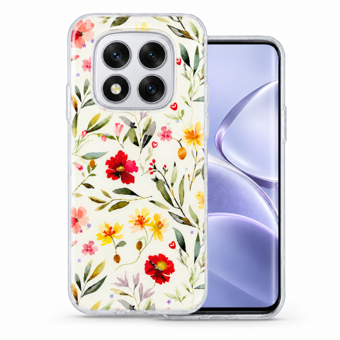 Huse Xiaomi - Husa pentru Xiaomi Redmi Note 14 Pro 5G cu imprimeu floral, rezistenta la socuri si lovituri - ZetGSM