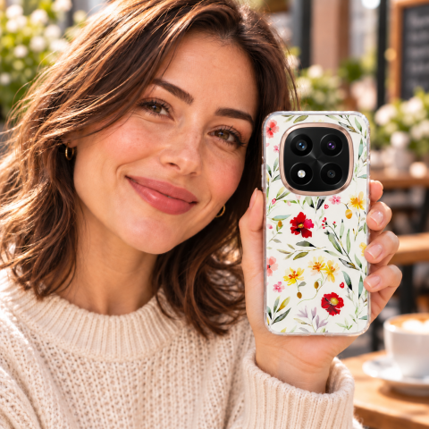 Husa pentru Xiaomi Redmi Note 14 Pro Plus 5G cu imprimeu floral, rezistenta la socuri si lovituri - ZetGSM [7]