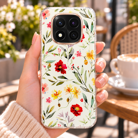 Husa pentru Xiaomi Redmi Note 14 Pro Plus 5G cu imprimeu floral, rezistenta la socuri si lovituri - ZetGSM [4]