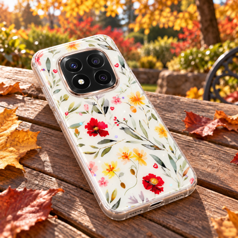 Husa pentru Xiaomi Redmi Note 14 Pro Plus 5G cu imprimeu floral, rezistenta la socuri si lovituri - ZetGSM [6]