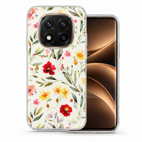 Huse Xiaomi - Husa pentru Xiaomi Redmi Note 14 Pro Plus 5G cu imprimeu floral, rezistenta la socuri si lovituri - ZetGSM