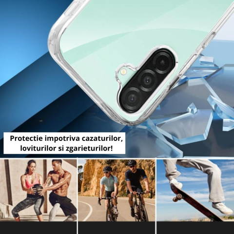 Husa Protectie 360° (Fata+Spate) compatibila Samsung Galaxy A26, Transparanta, [3]