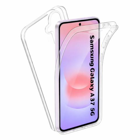 Huse Samsung - Husa Protectie 360° (Fata+Spate) compatibila Samsung Galaxy A37 5G, Transparanta, Protectie Completa