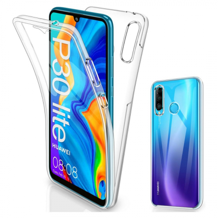 Husa protectie 360 (fata+spate) pentru Huawei P30 Lite - Transparenta [5]