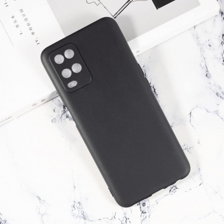 Husa silicon compatibila Oppo A54 4G cu protectie camere - Negru [3]