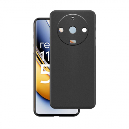 Huse Realme - Husa silicon compatibila Realme 11 Pro Plus cu protectie camera - Negru