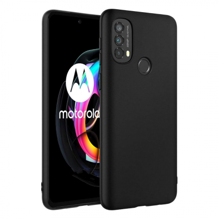 Huse Motorola - Husa silicon pentru Motorola Moto E20 - Negru