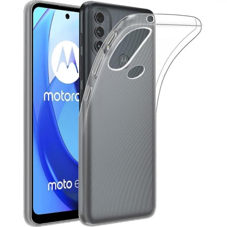 Huse Motorola - Husa silicon pentru Motorola Moto  E30 - Transparenta