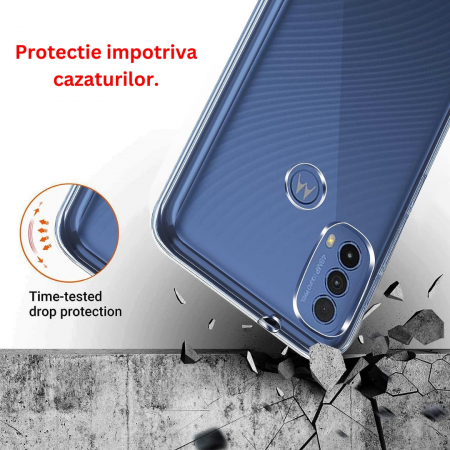 Husa silicon pentru Motorola Moto  E20 - Transparenta [4]