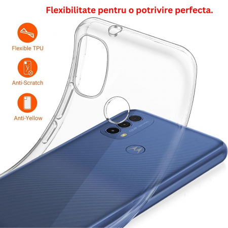 Husa silicon pentru Motorola Moto  E20 - Transparenta [6]