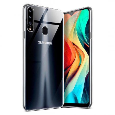 Huse Samsung - Husă silicon transparent compatibilă Samsung A20S