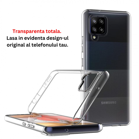 Husa silicon pentru Samsung Galaxy A42 5G - Transparenta [5]