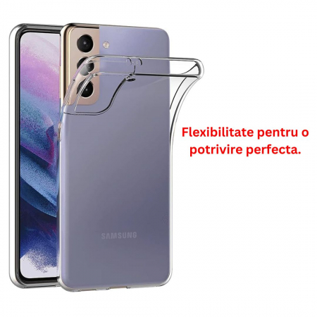 Husa silicon pentru Samsung Galaxy S21 5G - Transparenta [3]