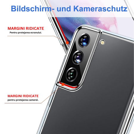 Husa silicon pentru Samsung Galaxy S21 Plus - Transparenta [4]
