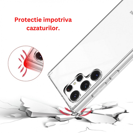 Husa silicon pentru Samsung Galaxy S22 ULTRA - Transparenta [3]