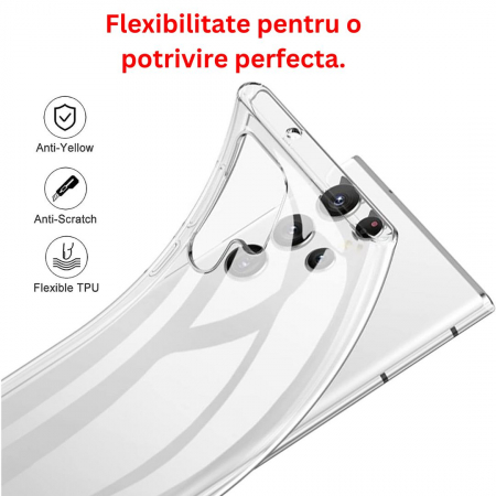 Husa silicon pentru Samsung Galaxy S22 ULTRA - Transparenta [5]