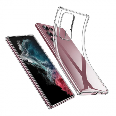 Huse Telefoane - Husă silicon transparent compatibilă Samsung S23 ULTRA