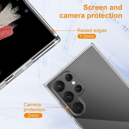 Husă silicon transparent compatibilă Samsung S23 ULTRA [3]