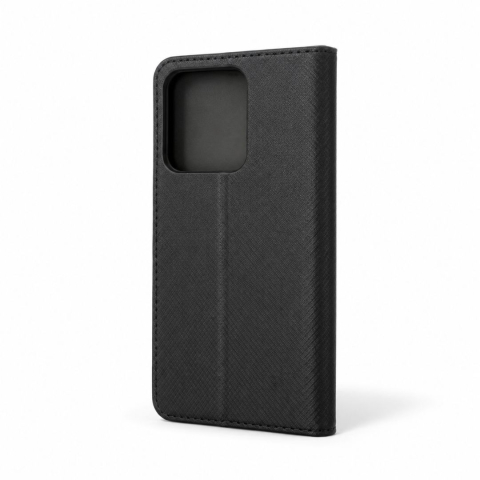 Husa tip carte pentru Honor X5c Plus cu inchidere magnetica, Rezistenta la socuri, Functie de suport, Protectie completa (fata+spate) Smart - Negru [7]