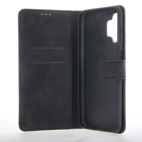 Husa tip carte pentru Motorola Moto E13 Smart Velvet cu suport si buzunare pentru carduri - Piele Ecologica Mata [2]