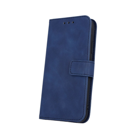 Huse Motorola - Husa tip carte pentru Motorola Moto E13 Smart Velvet cu suport si buzunare pentru carduri - Piele Ecologica Mata
