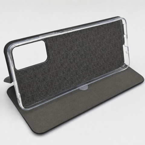 Husa tip carte pentru Motorola Moto G06 cu inchidere magnetica, Rezistenta la socuri, Functie de suport, Protectie completa (fata+spate) - Negru [3]