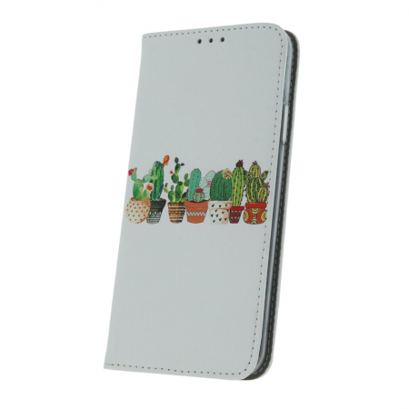Huse Telefoane - Husa tip carte pentru Samsung Galaxy A04S Smart Trendy Cactus - Alb