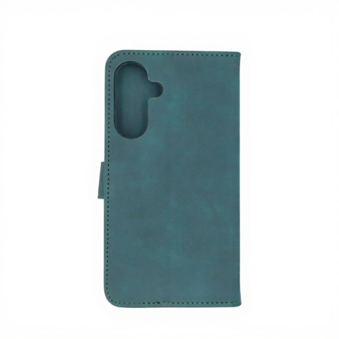 Husa tip carte pentru Samsung Galaxy A17 cu suport si buzunare pentru carduri - Piele Ecologica Mata - Verde inchis [4]