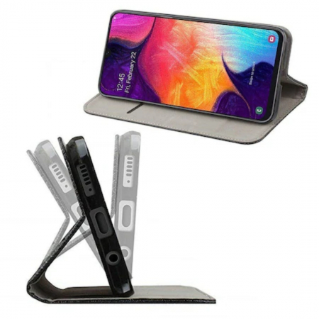 Husa tip carte pentru Xiaomi Redmi 12 5G cu inchidere magnetica - Negru [2]