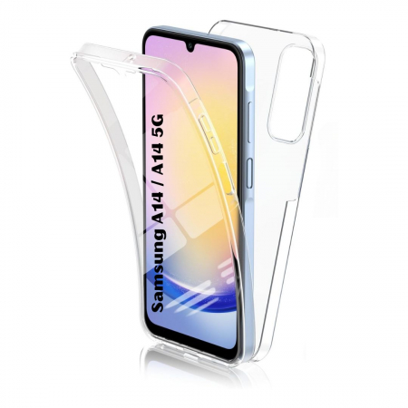 Huse Samsung - Husa transparenta 360 (fata+spate) pentru Samsung Galaxy A14 / A14 5G