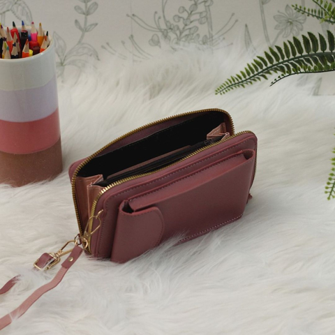 Husa universala pentru telefon, tip portofel, cu bareta de umar reglabila [2]