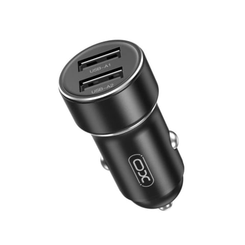 Cabluri & Incarcatoare - Incarcator Auto XO CC53 12W cu 2 Porturi USB- Incarcare Rapida - Negru