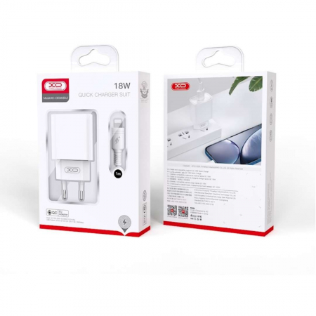 Incarcator USB 18W cu cablu Lightning - Alb [5]
